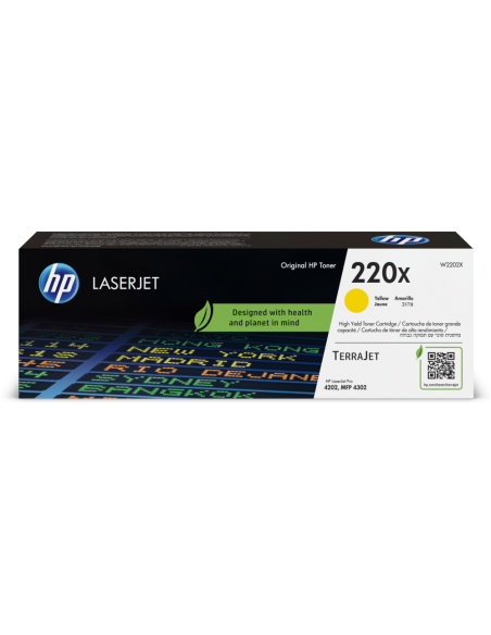 HP Cartucho de tóner Original LaserJet 220X amarillo
