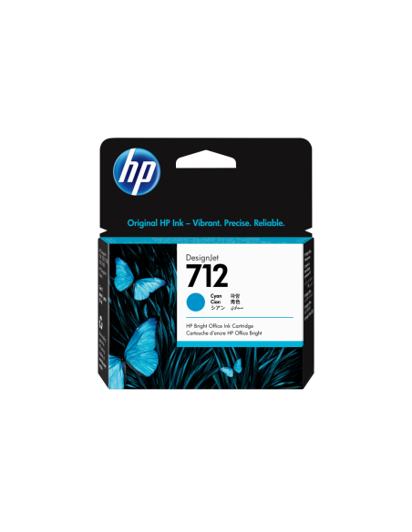 HP Cartucho de Tinta DesignJet 712 cian de 29 ml