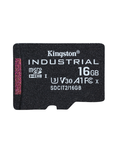 Kingston Technology Tarjeta 16GB microSDHC Industrial C10 A1 pSLC paquete individual sin adaptador