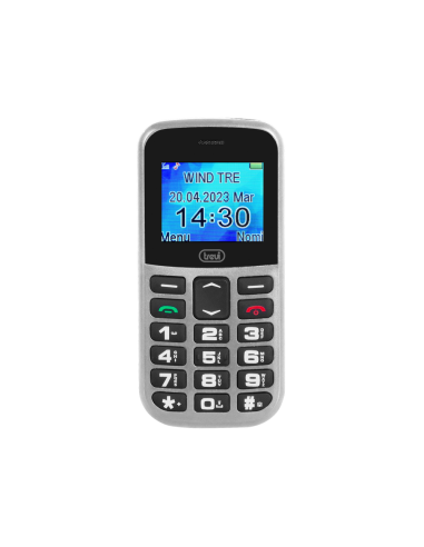 Trevi Max 20 4,5 cm (1.77") 160 g Plata Teléfono para personas mayores