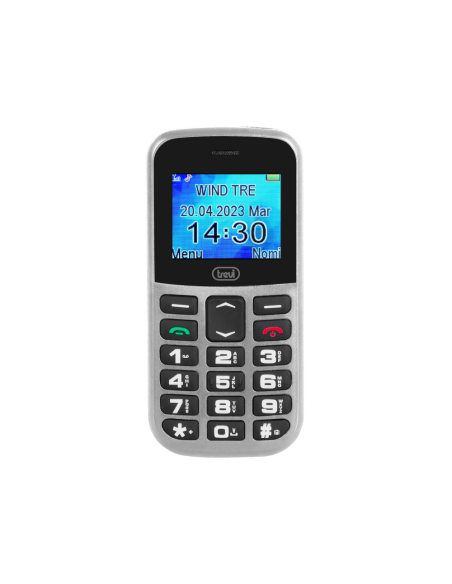 Trevi Max 20 4,5 cm (1.77") 160 g Plata Teléfono para personas mayores