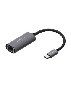 AISENS Conversor USB3.1 Gen1 USB-C A Ethernet Gigabit 10/100/1000 Mbps, Gris, 15cm