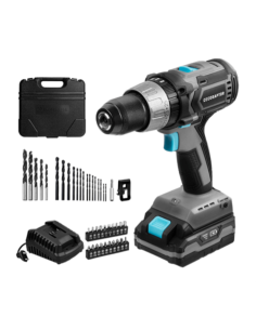 Cecotec 70008 taladro 1550 RPM Negro, Azul, Gris