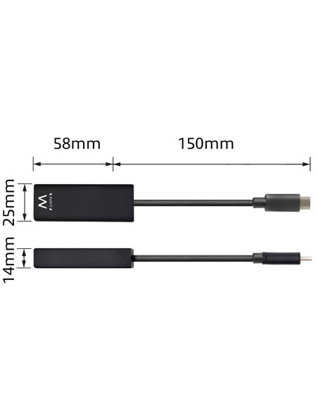 Ewent EW9828 adaptador y tarjeta de red Ethernet 5000 Mbit/s