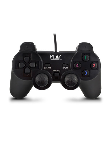 Ewent Play Negro USB 2.0 Gamepad Analógico/Digital PC