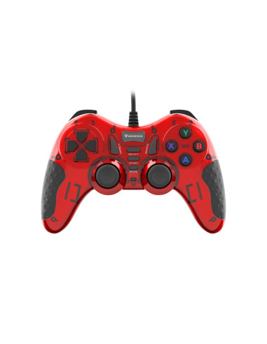 GENESIS MANGAN 200 Rojo USB 2.0 Gamepad Analógico/Digital PC