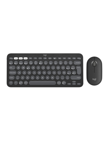 Logitech 920-012227 teclado Ratón incluido Universal RF Wireless + Bluetooth QWERTY Español Grafito