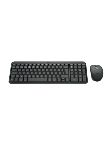 Logitech MK250 Compact Bluetooth Wireless Combo teclado Ratón incluido Universal RF Wireless + Bluetooth QWERTY Español Grafito