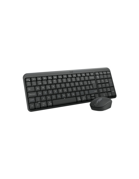Logitech MK250 Compact Bluetooth Wireless Combo teclado Ratón incluido Universal RF Wireless + Bluetooth QWERTY Español Grafito