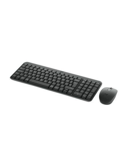 Logitech MK250 Compact Bluetooth Wireless Combo teclado Ratón incluido Universal RF Wireless + Bluetooth QWERTY Español Grafito