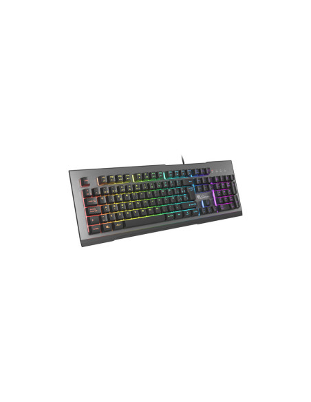 GENESIS Rhod 500 RGB teclado Juego USB QWERTY Español Negro, Gris
