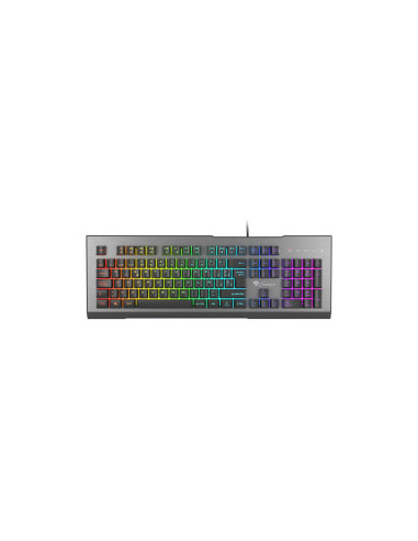 GENESIS Rhod 500 RGB teclado Juego USB QWERTY Español Negro, Gris