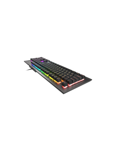 GENESIS Rhod 500 RGB teclado Juego USB QWERTY Español Negro, Gris