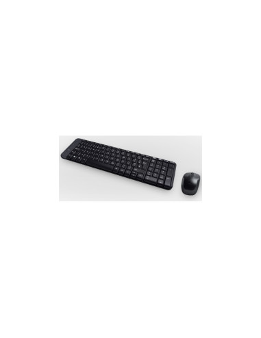 Logitech Wireless Combo MK220 teclado Ratón incluido Oficina USB Español Negro