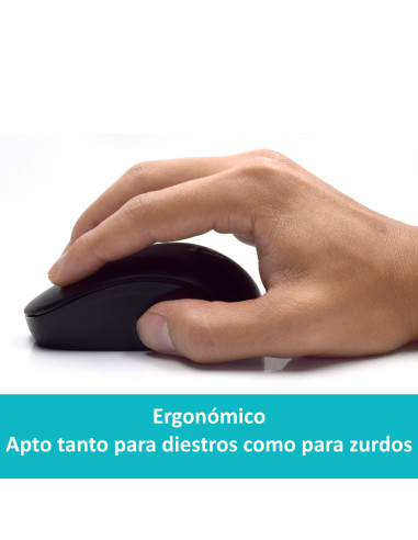 Ewent EW3256 teclado Ratón incluido Universal RF inalámbrico QWERTY Español Negro