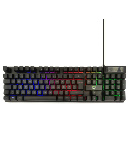 Ewent PL3319 teclado Juego USB QWERTY Portugués Negro