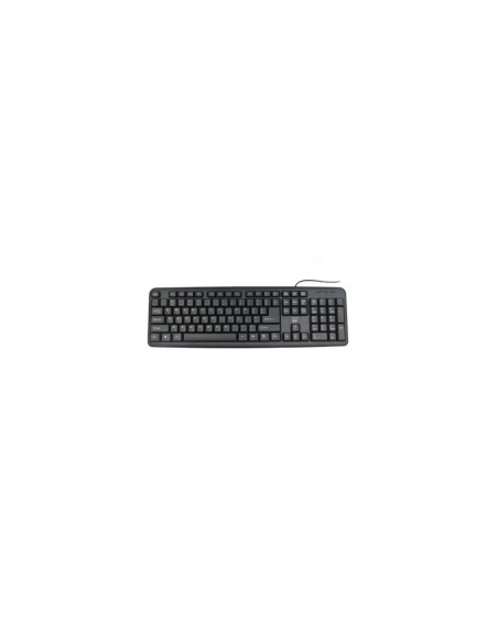 Ewent EW3112 teclado Oficina USB + PS/2 QWERTY Portugués Negro