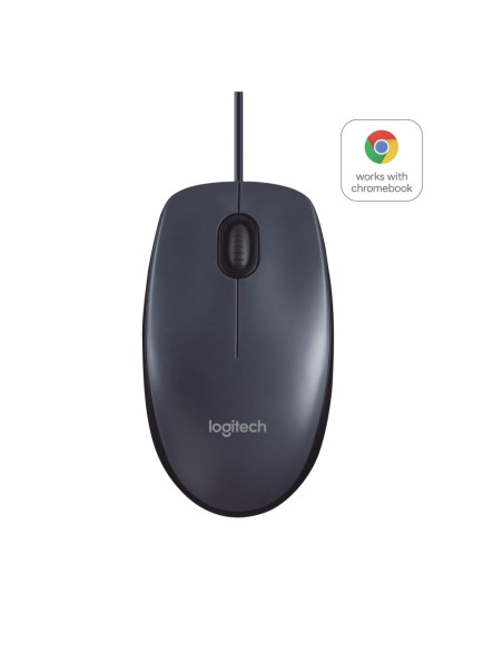 Logitech B100 ratón Oficina Ambidextro USB tipo A Óptico 800 DPI