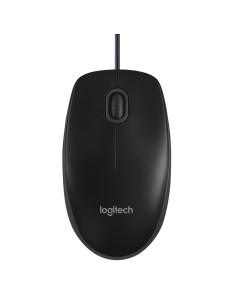 Logitech B100 ratón Oficina Ambidextro USB tipo A Óptico 800 DPI 2