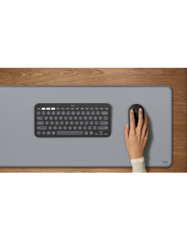 Logitech 910-007015 ratón Viajes Ambidextro RF Wireless + Bluetooth Óptico 4000 DPI