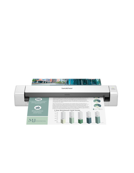 Brother DS-740D escaner Escáner alimentado con hojas 600 x 600 DPI A4 Negro, Blanco