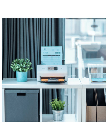 Brother ADS-4550W Escáner con alimentador automático de documentos (ADF) 600 x 600 DPI Negro, Blanco