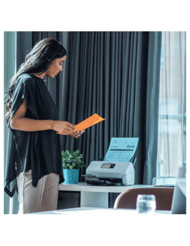 Brother ADS-4550W Escáner con alimentador automático de documentos (ADF) 600 x 600 DPI Negro, Blanco