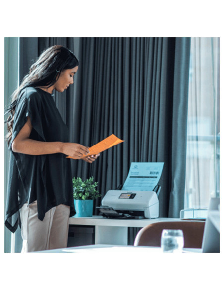 Brother ADS-4550W Escáner con alimentador automático de documentos (ADF) 600 x 600 DPI Negro, Blanco