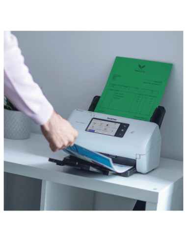 Brother ADS-4700W escaner ADF + escáner alimentado por hojas 600 x 600 DPI A4 Negro, Blanco