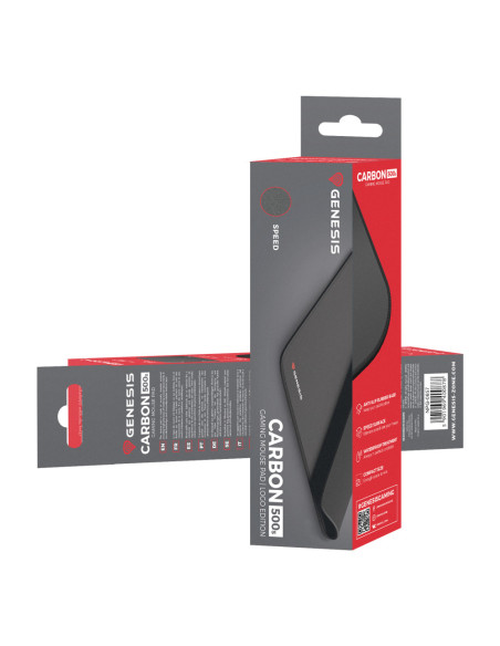 GENESIS Control 500 S Logo Alfombrilla de ratón para juegos Negro