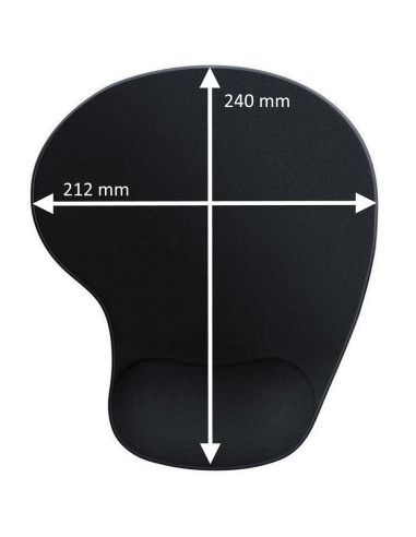 Ewent EW3181 alfombrilla para ratón Negro