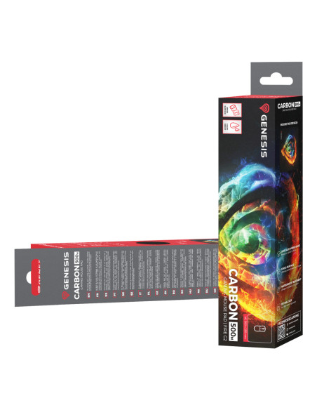 GENESIS Carbon 500 M Fire G2 Alfombrilla de ratón para juegos Multicolor