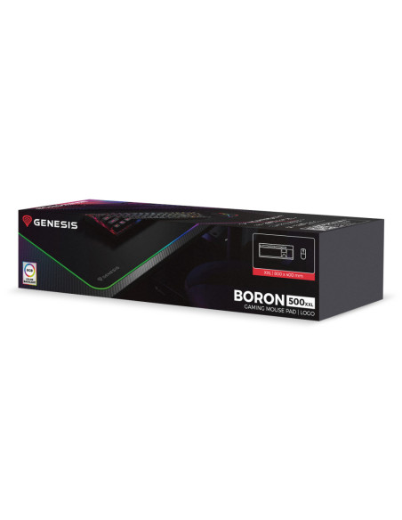 GENESIS Boron 500 XXL RGB Alfombrilla de ratón para juegos Negro