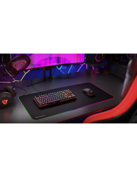 GENESIS Boron 500 XXL RGB Alfombrilla de ratón para juegos Negro