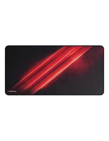 GENESIS Carbon 500 Maxi Flash G2 Alfombrilla de ratón para juegos Negro, Rojo