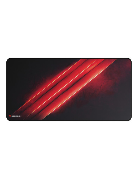 GENESIS Carbon 500 Maxi Flash G2 Alfombrilla de ratón para juegos Negro, Rojo