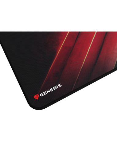 GENESIS Carbon 500 Maxi Flash G2 Alfombrilla de ratón para juegos Negro, Rojo