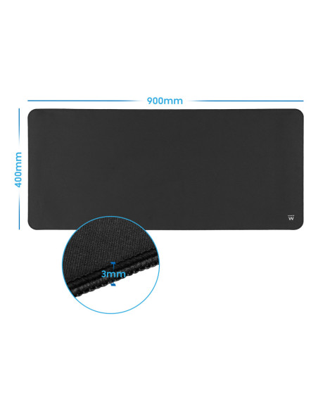 Ewent EW3182 alfombrilla para ratón Alfombrilla de ratón para juegos Negro
