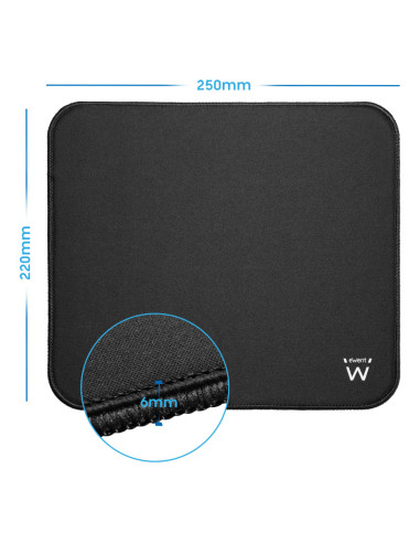 Ewent EW3183 alfombrilla para ratón Negro