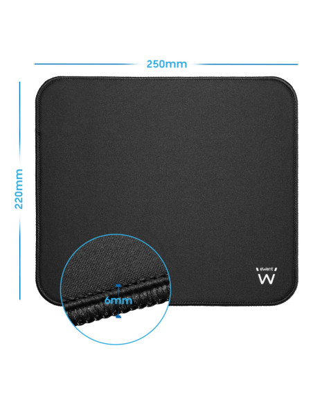 Ewent EW3183 alfombrilla para ratón Negro