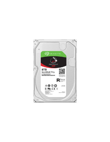 Seagate IronWolf Pro ST8000NT001 disco duro interno 8 TB 7200 RPM 256 MB 3.5" Serial ATA III
