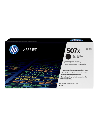 HP Cartucho de tóner original LaserJet 507X de alta capacidad negro