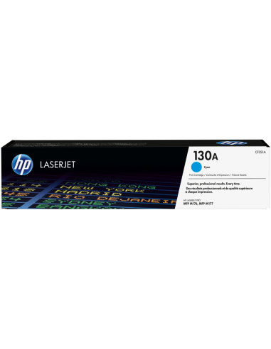 HP Cartucho de tóner original LaserJet 130A cian