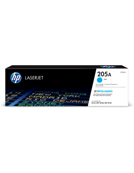 HP Cartucho de tóner Original LaserJet 205A cian