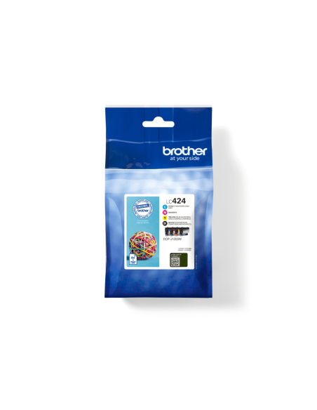 Brother LC424VAL cartucho de tinta 4 pieza(s) Original Negro, Cian, Magenta, Amarillo