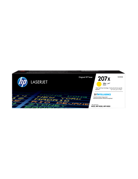 HP Cartucho de tóner Original 207X LaserJet amarillo de alta capacidad