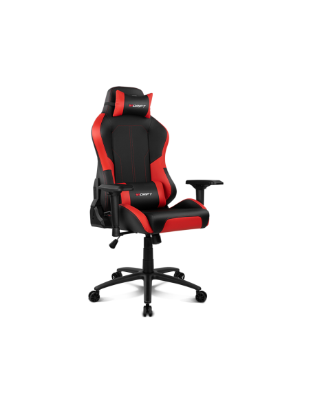 DRIFT DR250 Silla para videojuegos de PC Asiento acolchado tapizado Negro, Rojo
