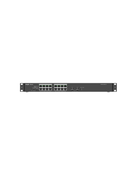 Ruijie Networks RG-ES118GS-P-L switch No administrado L2 Gigabit Ethernet (10/100/1000) Energía sobre Ethernet (PoE) Negro