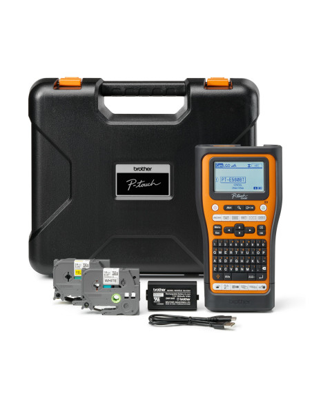 Brother PT-E560BTVP impresora de etiquetas Transferencia térmica 180 x 180 DPI 20 mm/s Inalámbrico y alámbrico HSE/TZe Bluetooth