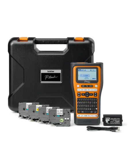 Brother PT-E560BTSP impresora de etiquetas Transferencia térmica 180 x 180 DPI 30 mm/s Inalámbrico y alámbrico HSE/TZe Bluetooth